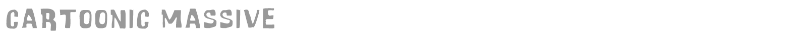 Cartoonic Massive font preview
